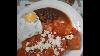 RECETA CHILAQUILES ROJOS [upl. by Ritter337]