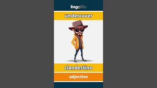 🇬🇧🇪🇸 undercover  clandestino  vocabulary builder  learn English  aprendamos inglés [upl. by Still]