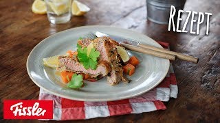 Einfaches Wiener Schnitzel in Kürbiskernpanade dazu Süßkartoffelsalat [upl. by Arotal]