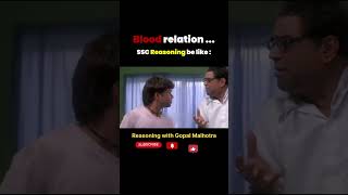 Reasoning  Blood Relation  SSC CGL funny ssc railway governmentjobexam [upl. by Nniuqal18]