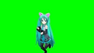 Green Screen Hatsune Miku [upl. by Faustena]