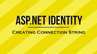 How to Create a Connection String in AspNet Web API [upl. by Naujyt]