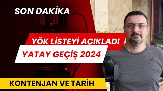 SON DAKİKA YÖK ÜNİVERSİTELERİN YATAY GEÇİŞ TAKVİM VE KONTENJANINI YAYIMLADI [upl. by Je969]