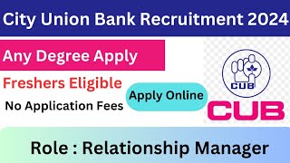 Any Degree Apply  Freshers Eligible  Bank Job [upl. by Carissa]