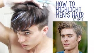 How to Highlight Mens Hair at Home [upl. by Amber]