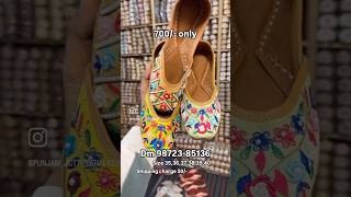 Order 9872385136 jutti punjabijutti juttilove juttis footwear juttiswag punjabi juttilover [upl. by Ganley622]