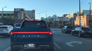 My day on the road tofrom Baltimore Downtown and Sykesville MD driving road dashcam [upl. by Brookes]