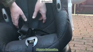 How To Loosen Maxi Cosi Car Child Seat Straps [upl. by Lezley411]