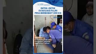 Video Detikdetik Evakuasi Fajri Pria Berbobot 300 Kg Pakai Forklift Obesitas sejak Umur 11 Tahun [upl. by Eirek]