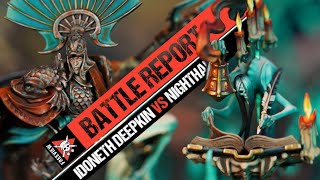 Idoneth Deepkin vs Nighthaunt  Age of Sigmar Battle Report [upl. by Brott989]