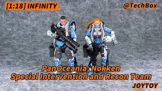 Joytoy Infinity PanOceania Nokken Special Intervention and Recon Team 118 scale action figure [upl. by Aniakudo]