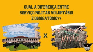 Diferença entre serviço militar voluntário e obrigatório [upl. by Shear]