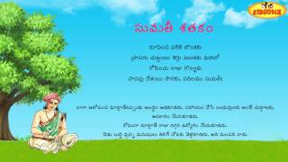 Sumathi Satakam  Rupinchi Paliki Bonkaku  Telugu Padyalu  KidsOne [upl. by Ennaed]