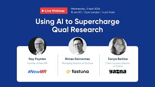 Using AI to Supercharge Qualitative Research AIpowered interviewing – Best practices from Yasna [upl. by Bergmans]