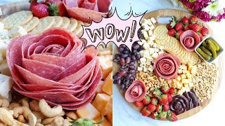 How to Make Meat Roses for Charcuterie Boards [upl. by Nymzaj]