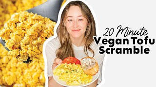 How To Make Tofu Scramble Vegan Scrambled Eggs [upl. by Ecila]