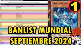 Banlist Mundial YuGiOh Septiembre 2024  Yubel FTK Estará en el Mundial D  TeamSetoX [upl. by Newkirk511]