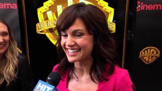 Carla Gugino on the intimate side of Dwayne Johnson in San Andreas [upl. by Lladnyk319]