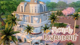 Французский Ресторан🥐🍷│Строительство│French Restaurant│SpeedBuild│NO CC The Sims 4 [upl. by Enivid]