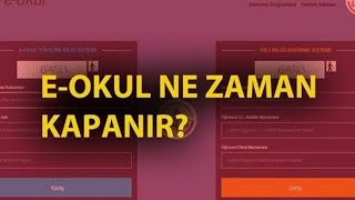 EOkul Ne Zaman Kapanacak VBS [upl. by Yelekreb306]