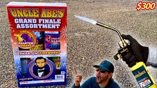 Lighting the GRAND FINALE Assortment by Phantom Fireworks for 300 [upl. by Reh]