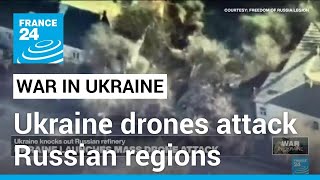 Ukraine launches mass drone attack as Putin says ready to use nuclear weapons • FRANCE 24 English [upl. by Habas]