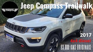 Jeep Compass Trailhawk 4x4 turbodiesel 2017 um verdadeiro caminhão em forma de SUV a venda  veja [upl. by Salis963]