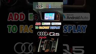 ADD Apple CarPlay Android Auto to Factory screen Audi Q5 automobile 4x4shop audi applecarplay [upl. by Esilana]