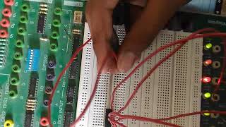 Demultiplexer circuit experiment in digital electronics in hindi [upl. by Rotsen568]