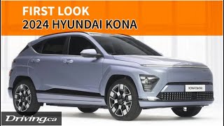 2024 Hyundai Kona  First Look  Drivingca [upl. by Nerraf]