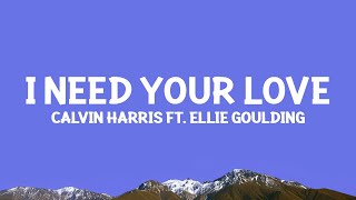 CalvinHarris  I Need Your Love Lyrics ft Ellie Goulding [upl. by Adlig911]