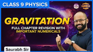 Gravitation  Important Numericals and Questions BYJUS  Class 9 Science [upl. by Thorman615]