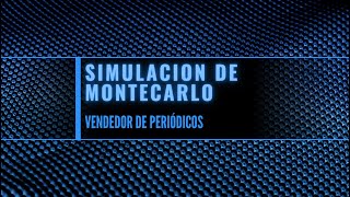 Simulación vendedor periódicos [upl. by Howlend447]