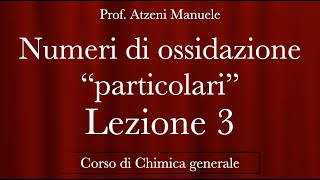 Il Numero di Ossidazione  parte 2 [upl. by Coltin]