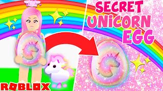 My MEGA NEON Unicorn Gave Me A SECRET UNICORN Egg In Adopt Me Roblox Adopt Me [upl. by Tracay]