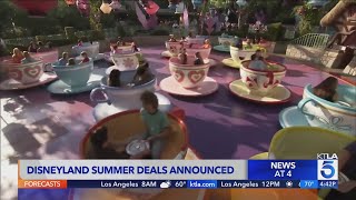 Disneyland unveils new summer ticket deal [upl. by Arodaeht435]