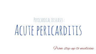 Acute pericarditis  Pericardial Disease  Kmu lecture  urdu amp hindi [upl. by Uela]