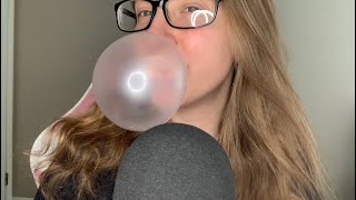 ASMR Hubba Bubba Bubble Gum  Gum Chewing  Bubble Blowing [upl. by Anoyi]