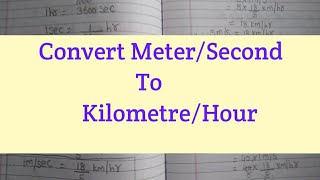 How to Convert msec to kmhr  Conversion of metersecond to kilometrehour  msec to kmhr [upl. by Chew]