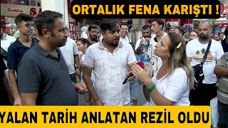 Yalan tarih anlatan adam sert kayaya çarptı  Tarih uzmanı gelince rezil oldu kaçtı [upl. by Itirahc823]