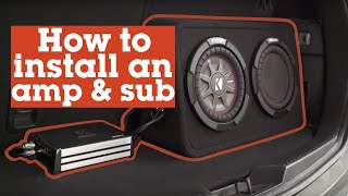 How to install an amp and sub in your car  Crutchfield video [upl. by Dyer]