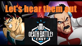 Omniman VS Bardock Death Battle Cast React  Lets hear them out [upl. by Oivalf]