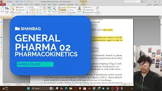 GENERAL PHARMACOLOGY FOR MBBS 02  PHARMACOKINETICS  SHANBHAG  HARSH KOLHE [upl. by Lauree900]