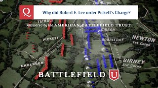 Why Did Robert E Lee order Picketts Charge [upl. by Elvah]