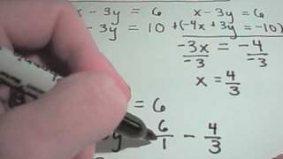 Solving Systems of Equations Using Elimination By Addition [upl. by Byran]