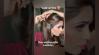 Easy and beautiful hairstyle hairstyles tutorial hairstylist  trending ytshorts sneakpeak [upl. by Ydaj516]