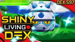 SHINY FERROSEED Live Reaction Quest For Shiny Living Dex 597  Pokemon XY [upl. by Lukey250]