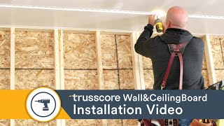 How To Install Trusscore PVC Wall and Ceiling Panels To Transform Your Garage [upl. by Heddie902]