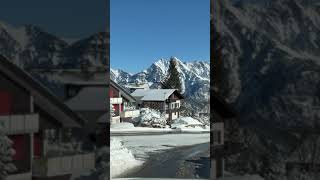 Experience the THRILL of Driving in Snowy Swiss Mountains shorts alps [upl. by Odrautse]