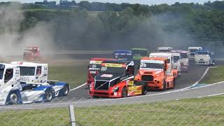 DÉPART COURSE 1 GRANDPRIX CAMIONS NOGARO 2019 [upl. by Yffat]